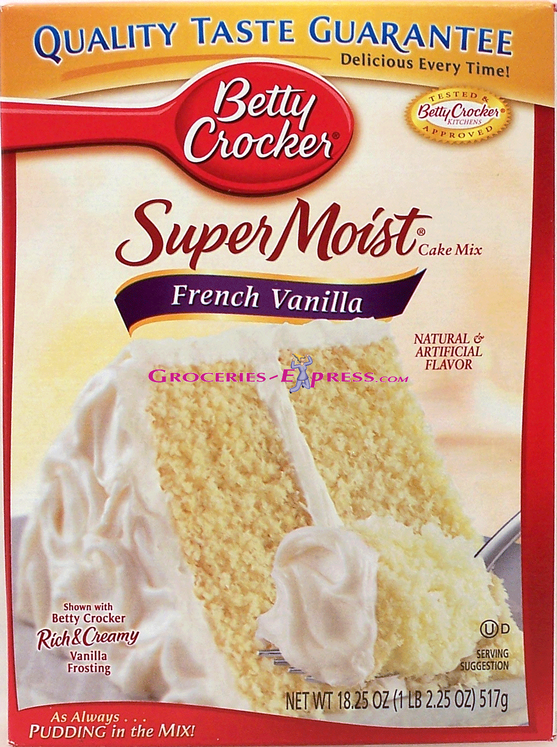 Betty Crocker&nbsp;Super Moist&nbsp;french vanilla cake mix, now with 1 cup of pudding Full-Size Picture